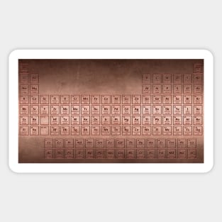 Copper Plate Periodic Table Sticker